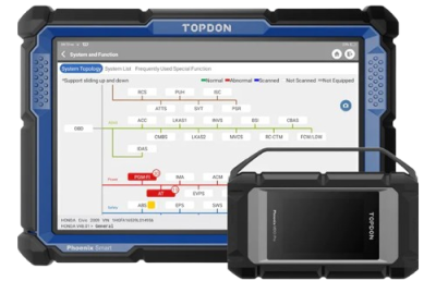 Διαγνωστικό βαρέων οχημάτων TopDon Smart φορτηγών μηχανήματα έργων