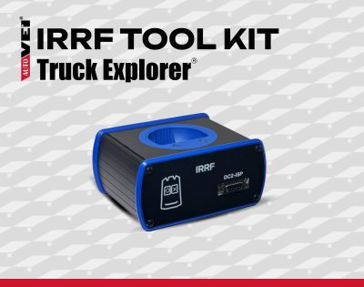 Autovei IRRF Tool Kit – Πρόσθετο υλικό και άδεια για κατόχους συσκευής VEI. Αυτό το εργαλείο επιτρέπει την ανάγνωση και προγραμματισμό AutoVEI υπερύθρων κλειδιών FBS3 στο EIS (ηλεκτρονικός διακόπτης ανάφλεξης) από φορτηγά Mercedes Euro 6.